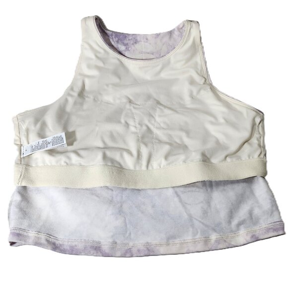 *New Low Price!* Lavender and Cream Sport Bra/Tankini - Picture 6 of 6